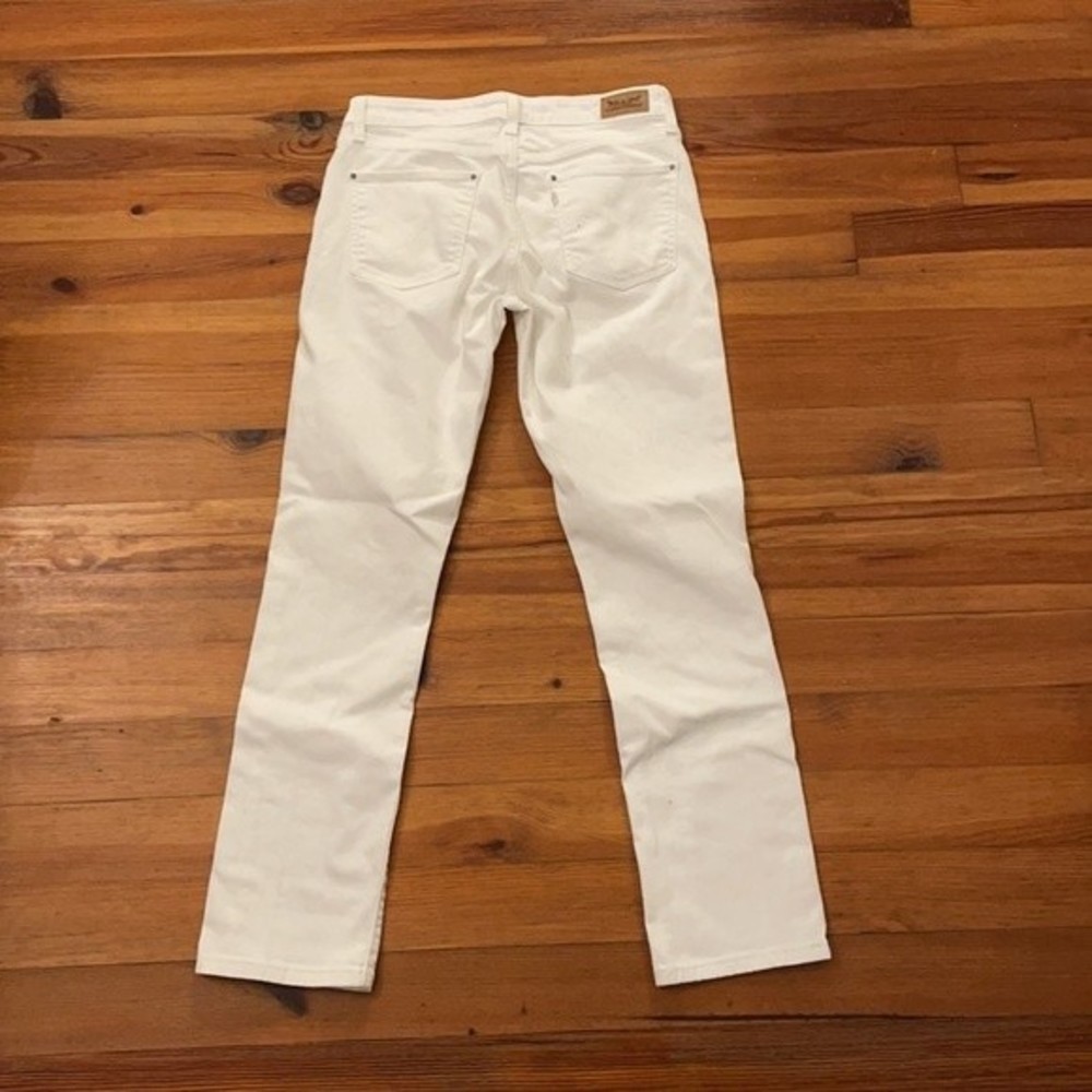 Levi's White Mid-Rise Skinny Jeans Silver Tab Womens 30X30 - Picture 6 of 15